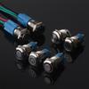 12MM Illuminated Metal Button Switch, Self-Locking & Resetting Electronic Control Switch