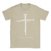 Jesus Cross Three Nails Christian TShirt Summer  Cotton T Shirts For Couple Hippie Tee Shirt ShortSleeved Vintage Clothing