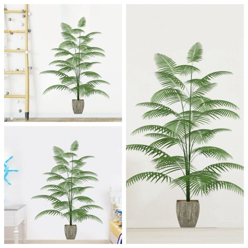 Waterproof Green Plant Potted Wall Sticker Self-adhesive Simulate 3D Wallpapers Wall Decals Office