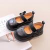 Children Leather Shoes Girls Fashion Solid Comfortable Leather Shoes Geniune Leather Low Top Princess Shoes Size 24-37