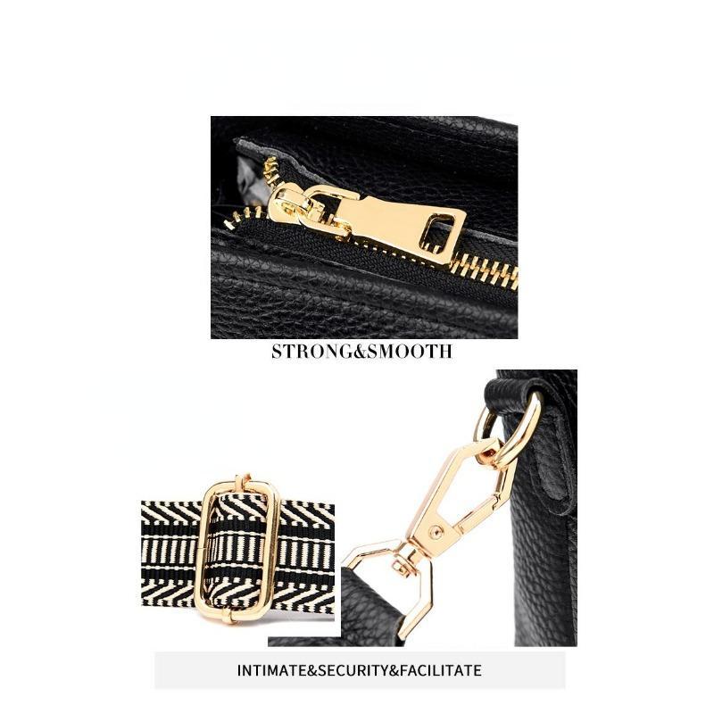 Fashion Solid Color Cow Women Shoulder Crossbody Bag Luxury Ladies Phone Bag And Purses Handbag Women's Bag