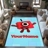 Tappeto Personalizzato con Nome Numberblocks per Ingresso Cucina Corridoio Balcone Tappeto Antiscivolo Ufficio Decorazioni per la Casa