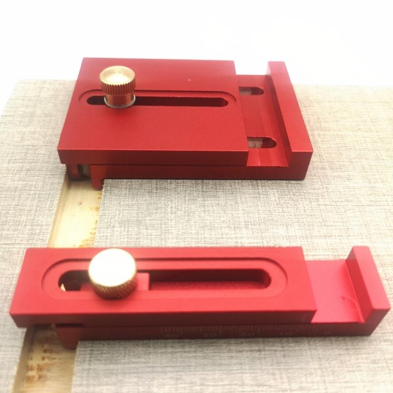 High Strength Aluminum Table Sawing Gaps Gauge Tool Woodworking Ruler with Clear Scale for Carpentry and Home Repairs