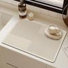 Tapis de Séchage de Cuisine en Diatomite Antidérapant Absorbant l'Eau Résistant à la Chaleur Coussin pour Machine à Café pour Maisons de Style Japonais---