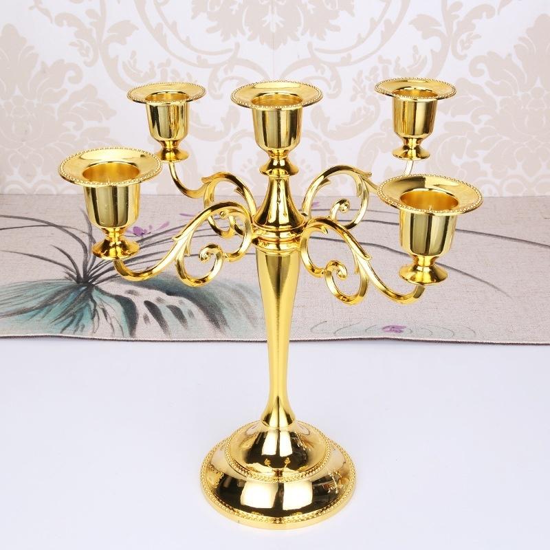 1pcs European Style Metal Candle Holders Wedding Decoration Candle Centerpiece Candlesticks