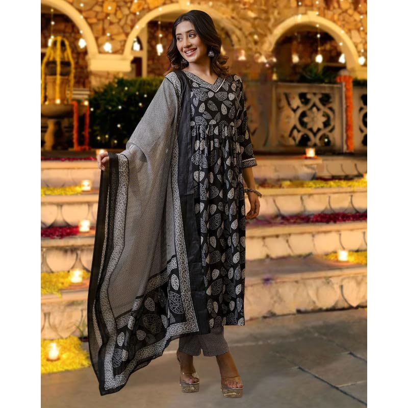 I ENTERPRISE Kurta Set for Women | Women Kurta Set with Dupatta | Women Kurta Sets Kurtis | Women Kurta Pant Set | Tradi L