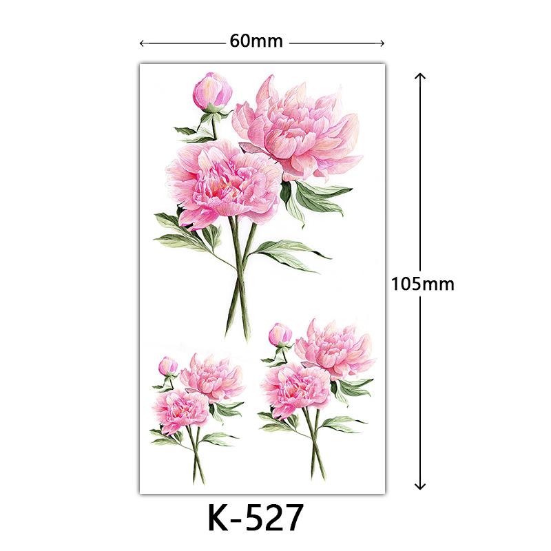 Small Fresh Tattoo Sticker, English, Alphabet Flower Butterfly Sketch Line, Waterproof Tattoo Sticker Tattoo