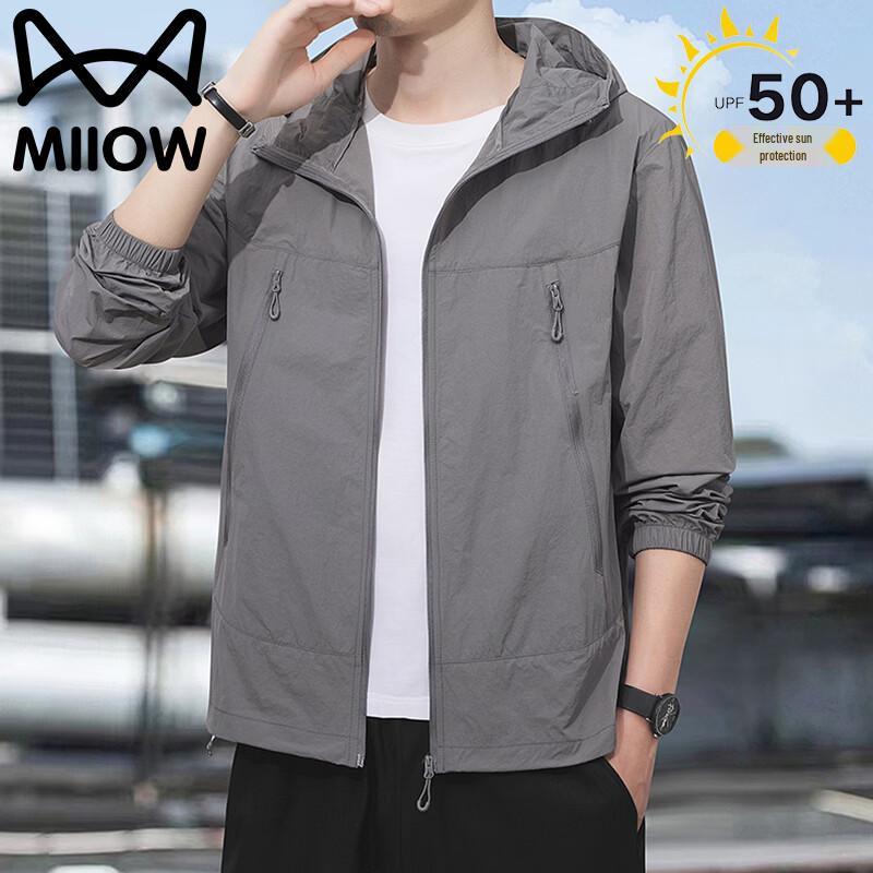MiiOW Men s Ice Silk UV Protection Sun Jacket 2XL