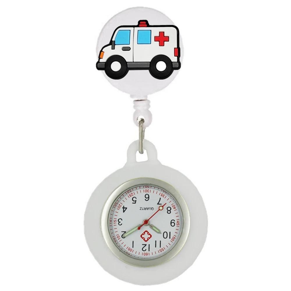 Retractable Clip Hang Clock Silicone Pocket Watches Wholesale FOB Pocket Watches Unisex