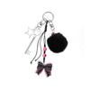 Cute Bag Charm Pendant Keyring Bows Star Braided Rope Keychain Bag Charm for Backpack Purse Handbag Decorations Gift