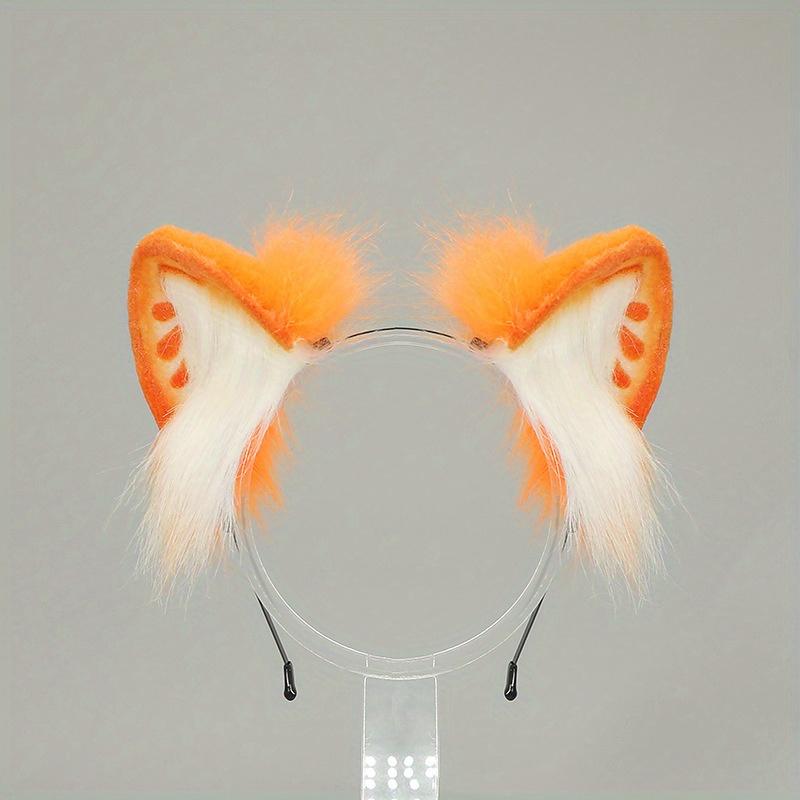 Halloween Realistischer Hasenohr KC Stirnband - Handgemachtes Plüsch Lolita Cosplay Requisit Hasenohren