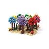 Assemble small pellet flower ball tree house wedding city street scene hydrangea building block toy