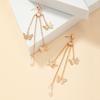 Dongdaemun Trendy Butterfly Tassel Earrings for Women: Stylish & Elegant Ear Jewelry
