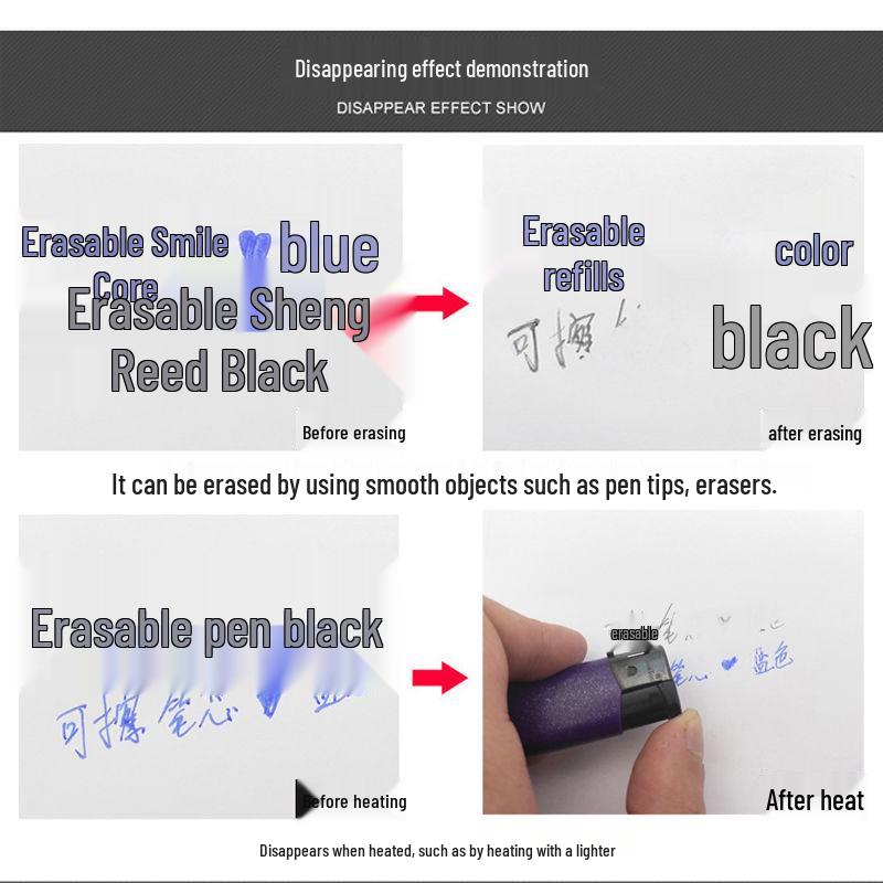 Heat-Sensitive 0.38mm Magic Erasable Refill - Crystal Blue with Free Shipping