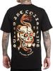 Sullen Herren Teenager Herzen Schlange Kurzarm Premium T-Shirt Tattoo Totenkopf Tee