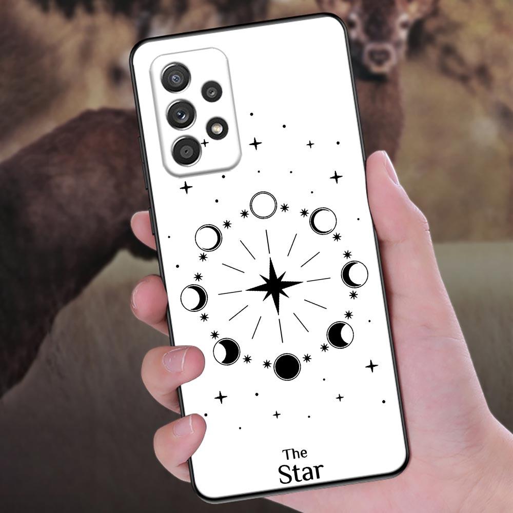 Sun Moon Tarot Card Astrology Phone Case For Samsung Galaxy A57 A56 A37 A55 A36 5G A26 A54 A52 A35 A34 A25 A17 A16 A15 A07 Cover