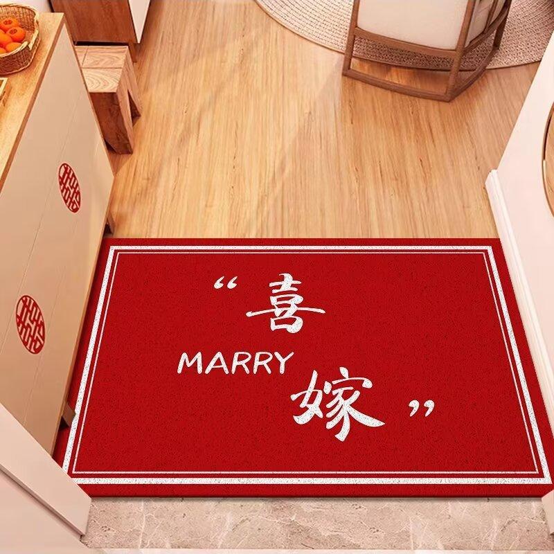 

Свадебный коврик для пола у входной двери, бытовой коврик для ног у двери, коврик для сбора грязи в дверном проеме, моющийся коврик 50*80cm