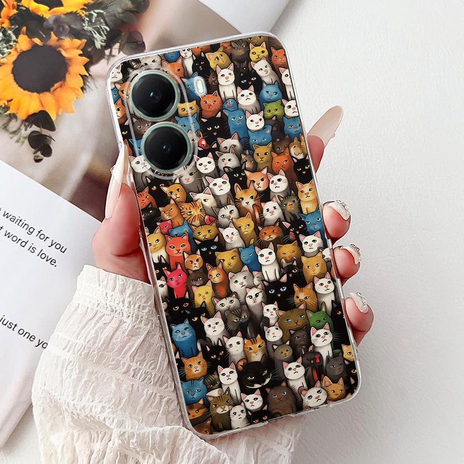 For Xiaomi Poco X7 Pro 5G Case Cute Panda Flowers Painted Cover Soft Slim Phone Case For Xiaomi Poco X7 PocoX7 Pro Fundas Bumper