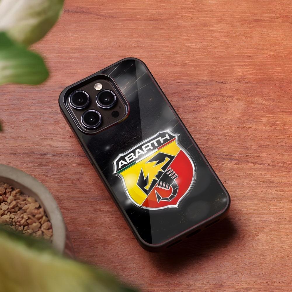 A-ABARTHs Italy Car Phone Case for Iphone 16 15 14 13 Pro Max 12 11 Mini 7 8 Plus Se Xr X Xs Fundas Shell PC+TPU Cover
