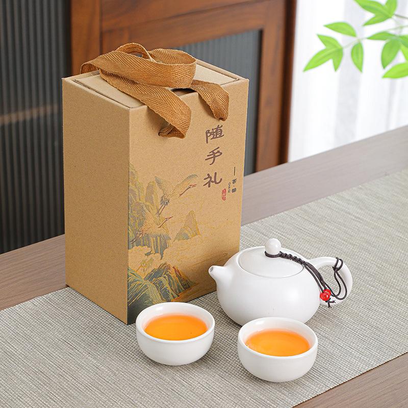Chinese Kung Fu Teaset Ceramic Household Teapot Set Outdoor Travel Tea Cups of Tea Ceremony Teacup Fine Gifts Tea Accessories