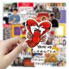 50-Pack 'Friends' TV Show Graffiti Stickers voor Telefoons, Bagage, Laptops en Cadeaus