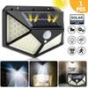 6 Pack Solar Lights Outdoor 100 LED Motion Sensor Security Lamp 3 Modes 270° Wide Lighting IP65 Waterproof Solar Powered Wall Light for Garden Patio
