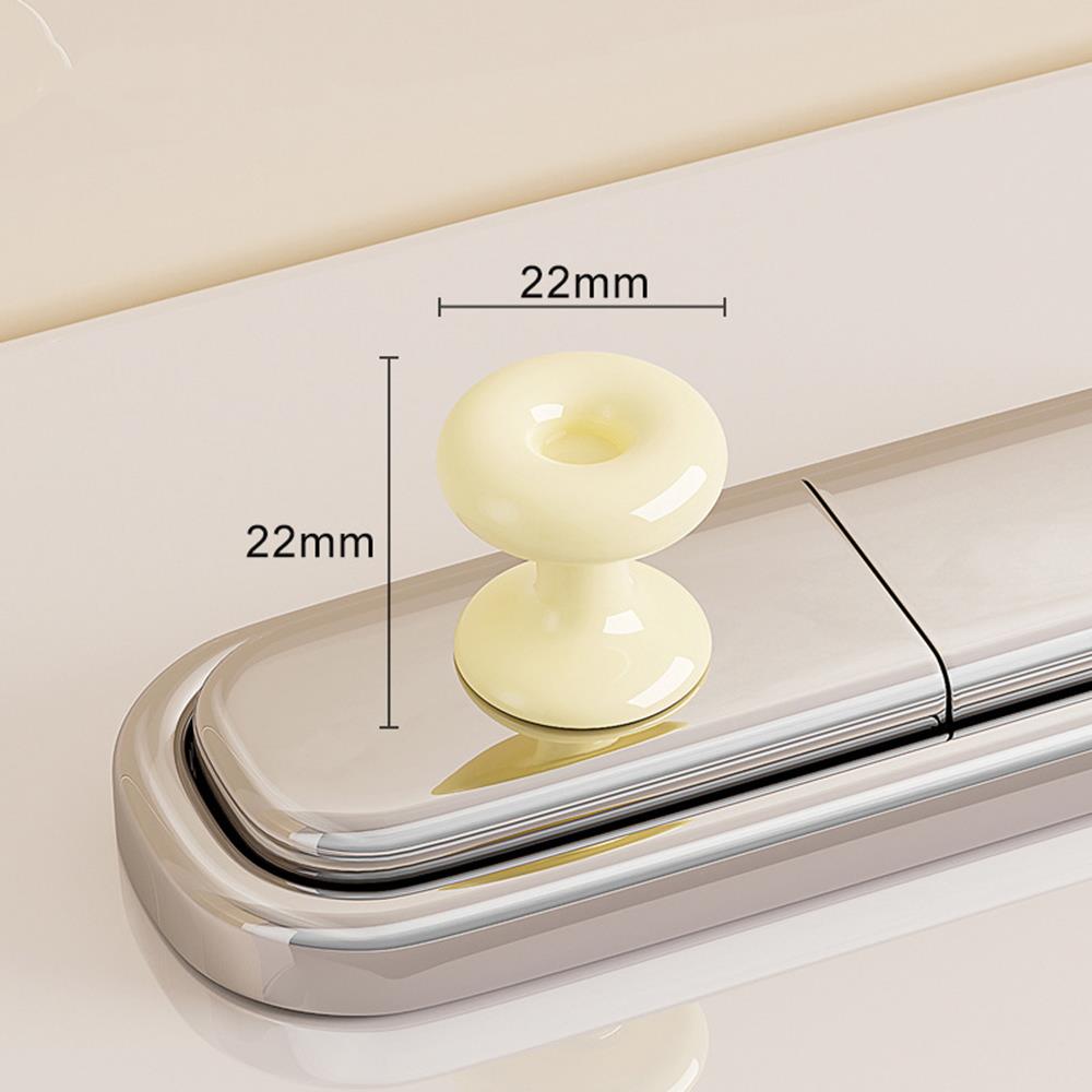 

Toilet Flusher Top Push Button For Women Long Nail Creative Donut Handle Nail Art Toilet Press Accessory Toilet Tank Button Aid жовтий