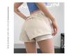Women's Quick-Dry High-Waist Running Shorts, Anti-Exposure, Two-Piece Design.