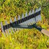 KADAX Rasenlüfter Handvertikutierer Gartenspikes 170 cm doppelseitig