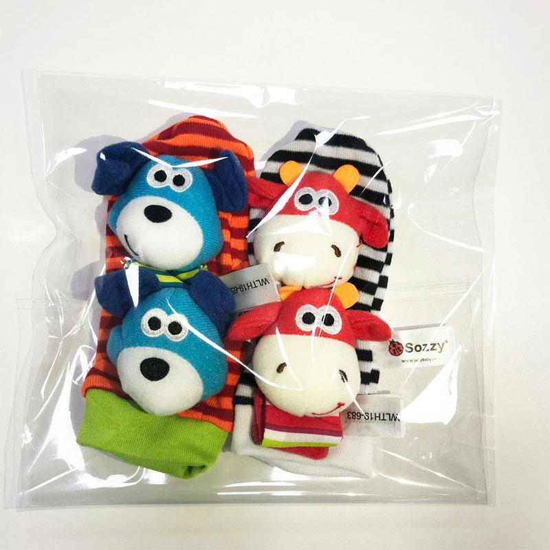 

SOZZY Baby Rattle Bracelet & Sock Toy Set for Early Learning, 0-6 Months