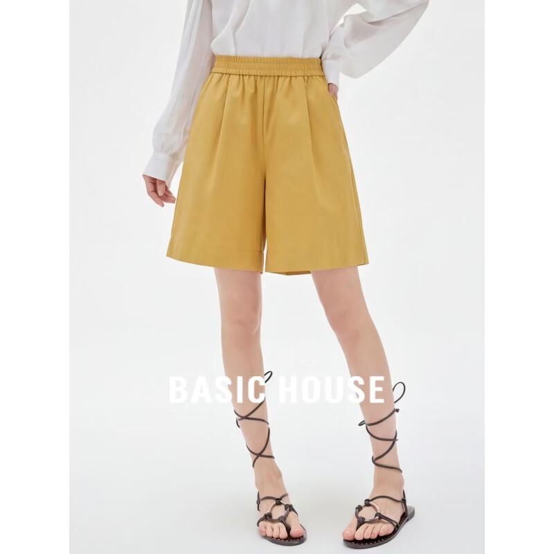 Basic House Women s High-Waist Wide-Leg Shorts