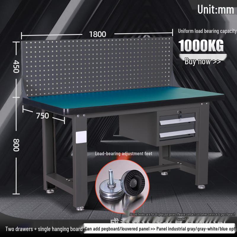 Heavy-Duty Stainless Steel Anti-Static Movable Workbench