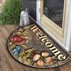 Half Circle Entrance Door Mat Easy To Maintain Anti Slip Foot Mat Household Floor Mat