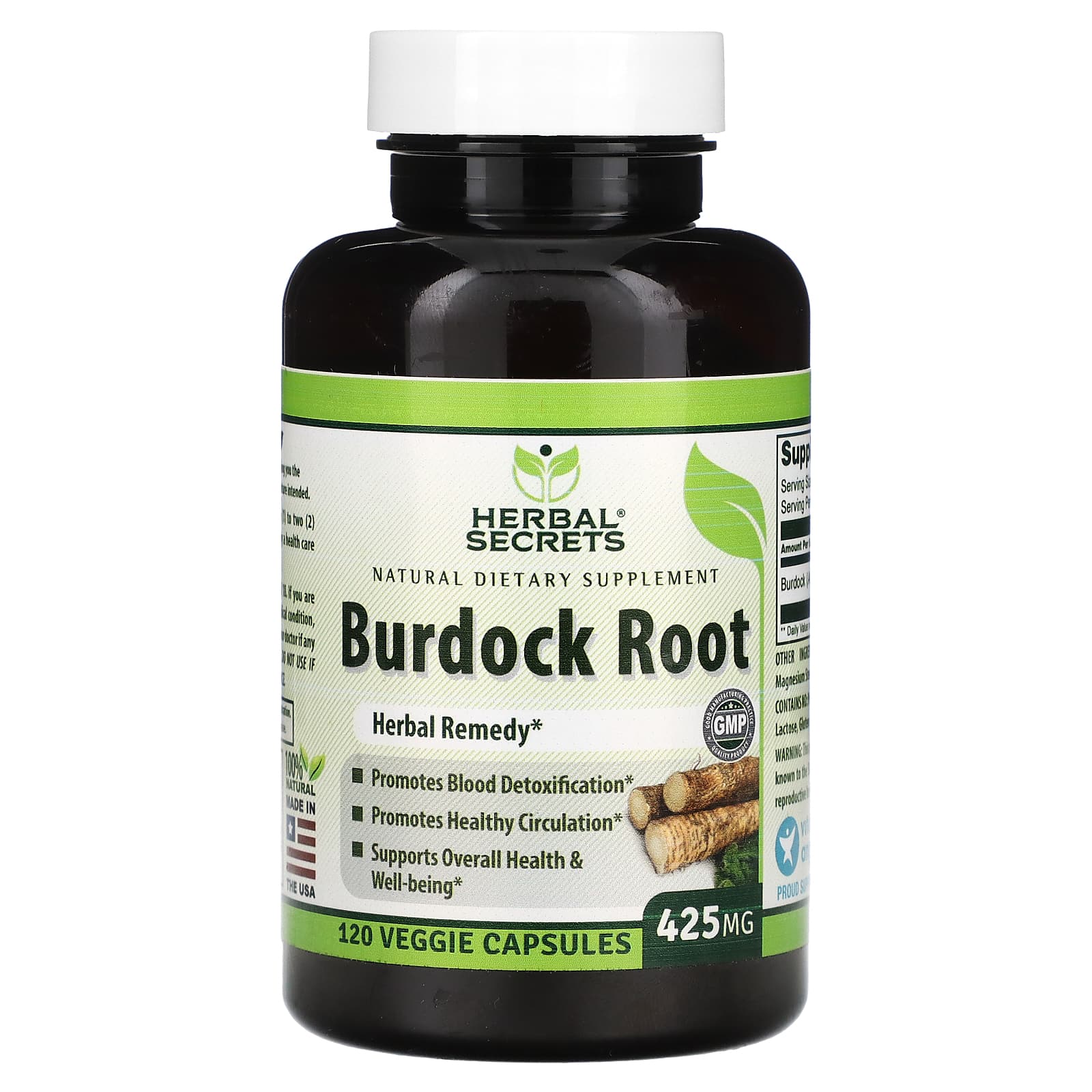 

Burdock Root, 425Mg, 120 Veggie Caps