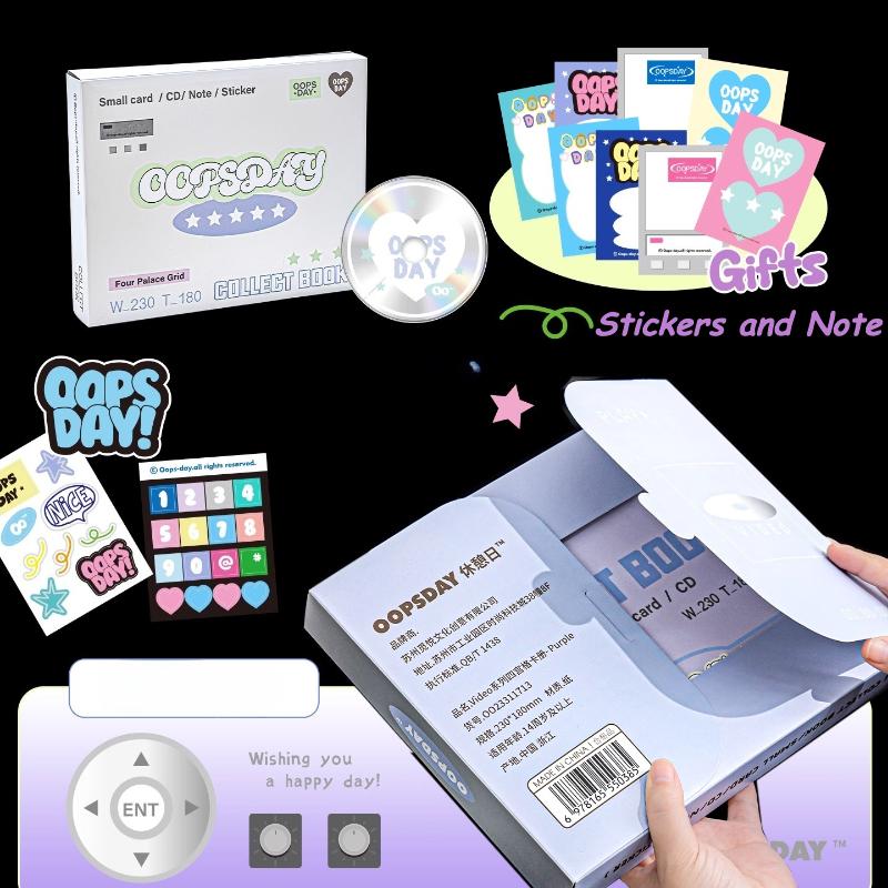 New Arrival Vintage DVD Photo Album Large Capacity Collection Book 3 Inch Kpop Idol Photocard Binder Shiny Card Holder Wholesale