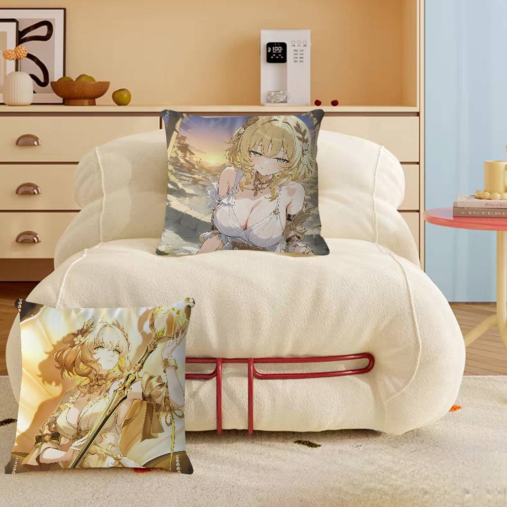 Anime Honkai Star Rail A-AglaeaS Pillow Cushion Cover Pillowcase Living Room Sofa Home Decor Customized