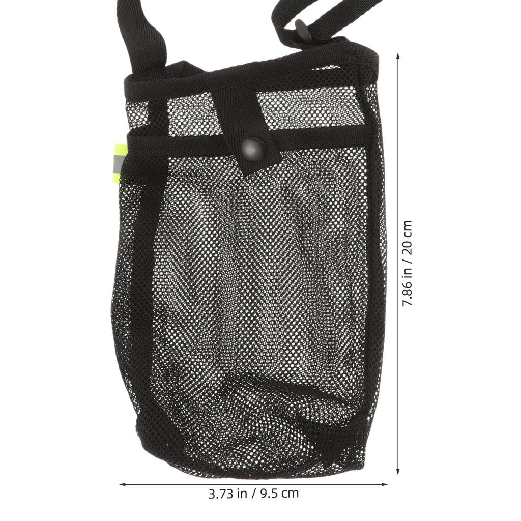 Crossbody Water Bottle Bag Mesh Drink Holder Portable Travel Bottle Protector Sleeve for Hiking Gym Cycling Commuting Outdoor