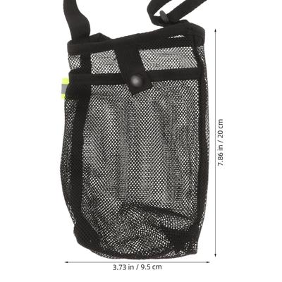 Crossbody Water Bottle Bag Mesh Drink Holder Portable Travel Bottle Protector Sleeve for Hiking Gym Cycling Commuting Outdoor
