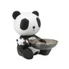 Panda Figurine with Storage Bowl Decorative Statue Cute Catchall Dish for Living