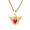 Love Angel Wings Necklace Titanium Steel Pendant Versatile Twist Chain Jewelry