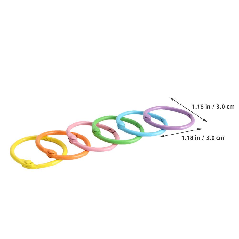 140Pcs Metal Binder Rings Small Book Rings for Index Cards Keychains Scrapbooking Home Office School Craft Organizer