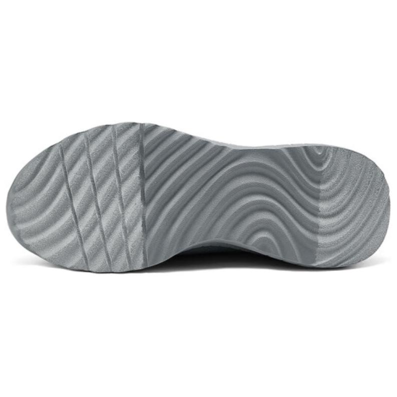 Skechers Bobs Fabric Synthetic Leather Slip-Ins Comfortable Versatile Low-Top Casual Shoes Men Sneaker Dark-Gray 118300-DKGY