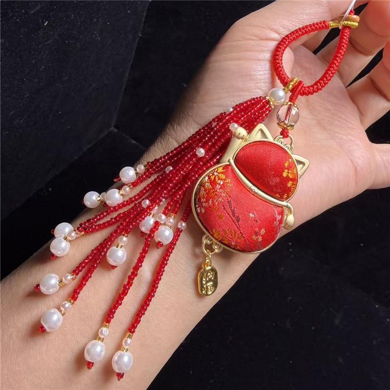 

Intangible Cultural Heritage Song Jin Butterfly Car Hanging Double-Sided Finished Tassel Pendant Chartered Car Hanging Accessories National Style