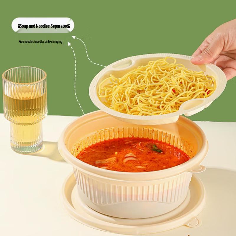 Ronghe Biodegradable Round Corn Starch Disposable Meal Containers