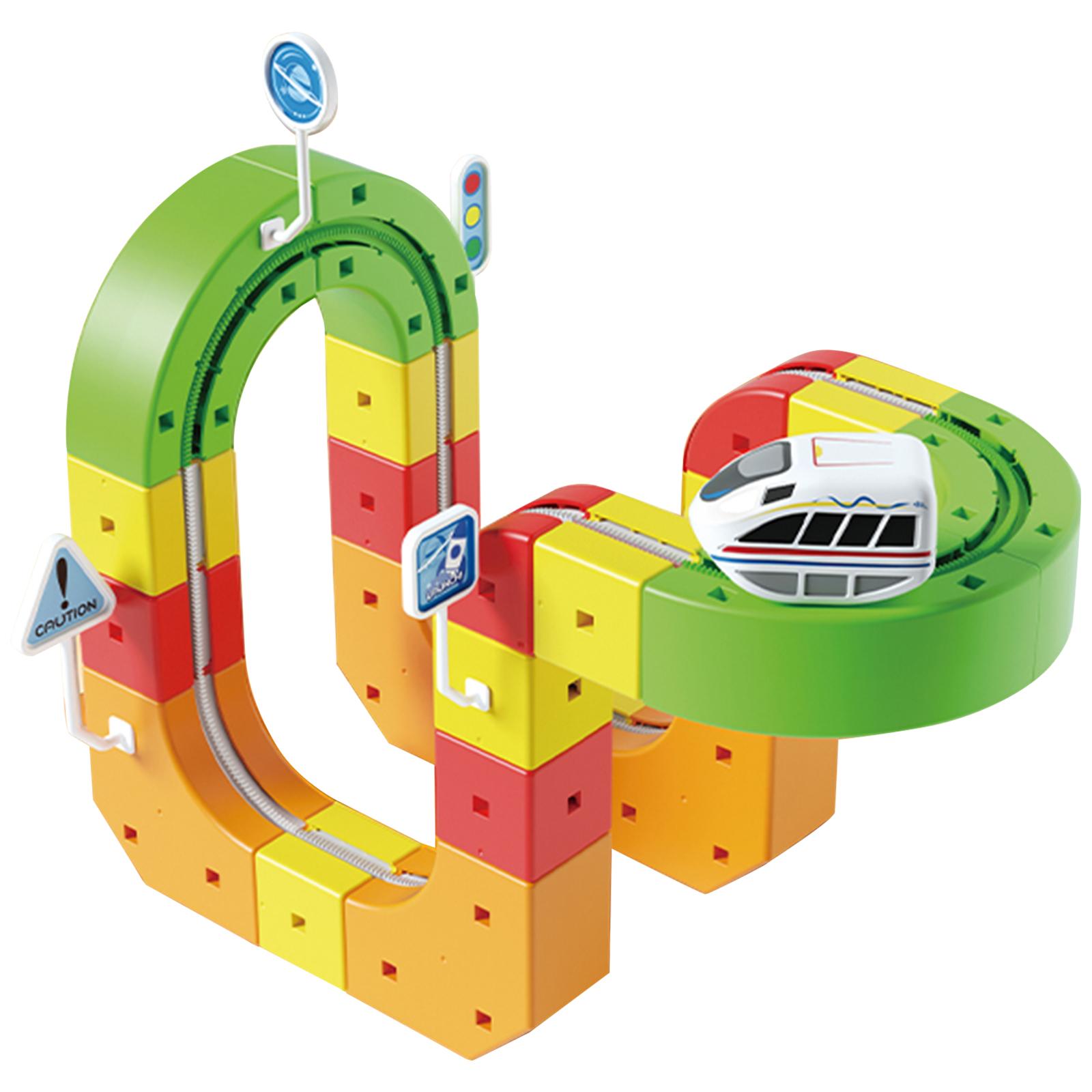 

51/83/168pcs Interactive Magic Train Tracks Building Set Electric Assembled Maze with Rail Cars Educational Toy For Kids Gifts