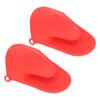2pcs Oven Mitts Mini Silicone Thickened Anti Scalding Cooking Pinch Mitts for Kitchen
