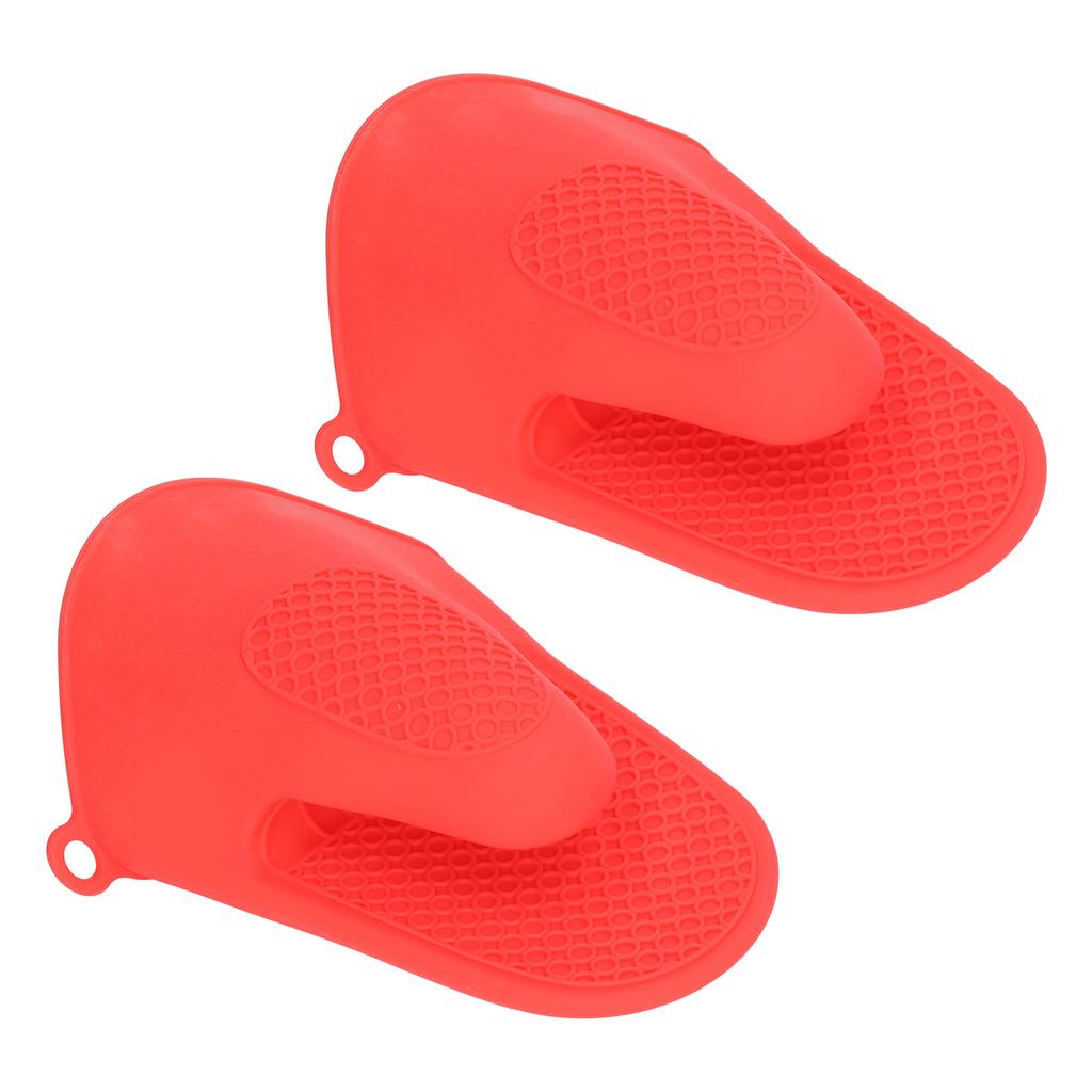 2pcs Oven Mitts Mini Silicone Thickened Anti Scalding Cooking Pinch Mitts for Kitchen