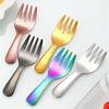 2 Pieces Alternative Color Fork and Spoon Compact Cutlery Set Travel Friendly Cutlery Supplies for Camping and Picnics