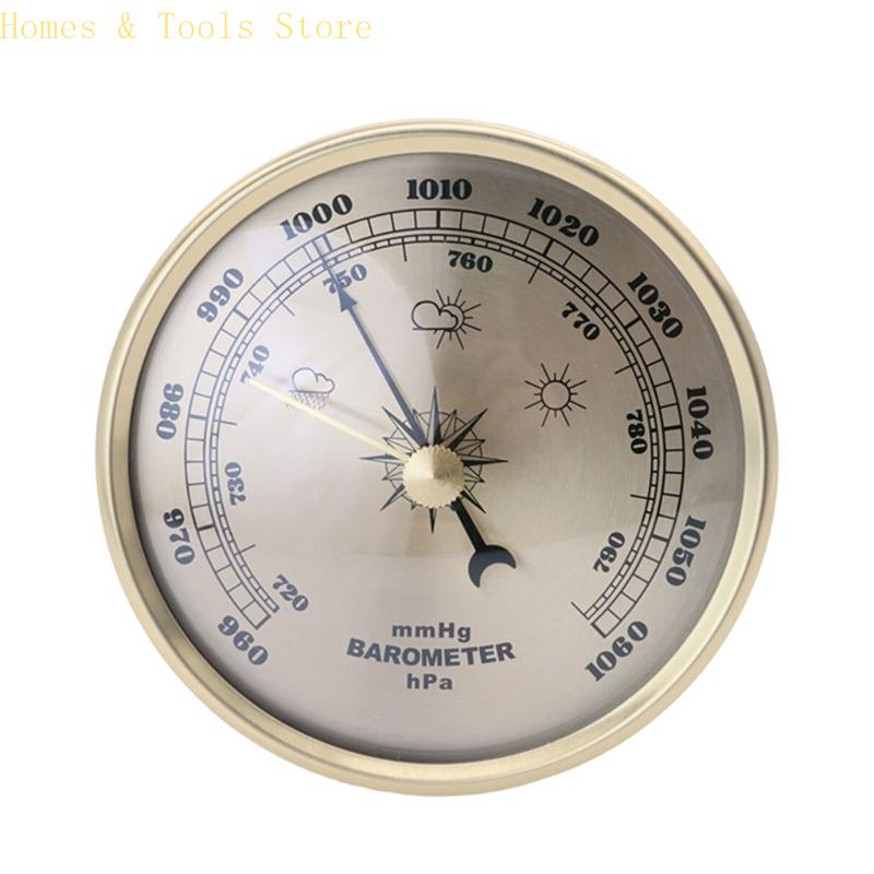 Barometer, Temperature And Humidity Gauge, Elegant Weather Forecast Tool, Wall Mounted Decoration, 990-1030Hpa, 960-990Hpa