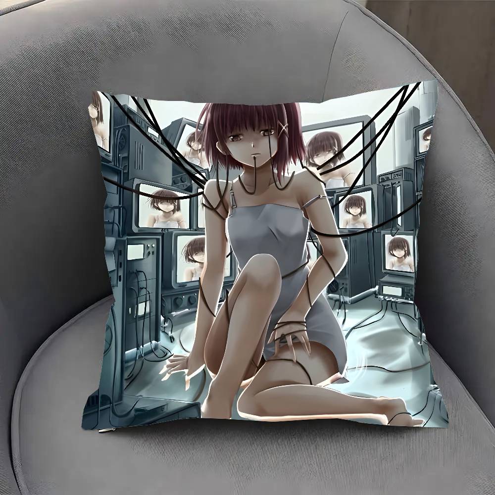 Serial Experiments Lain Anime Pillow Case Sofa Cushion Cover Room Home Decoration